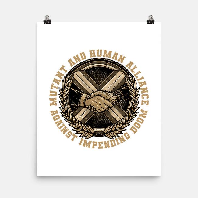 Mutant And Human Alliance-None-Matte-Poster-glitchygorilla
