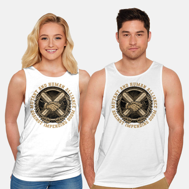 Mutant And Human Alliance-Unisex-Basic-Tank-glitchygorilla