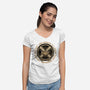 Mutant And Human Alliance-Womens-V-Neck-Tee-glitchygorilla