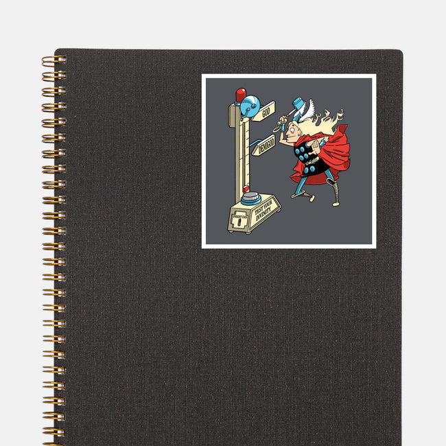 God Or Demigod-None-Glossy-Sticker-imisko