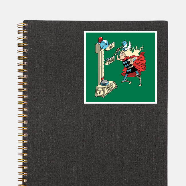 God Or Demigod-None-Glossy-Sticker-imisko