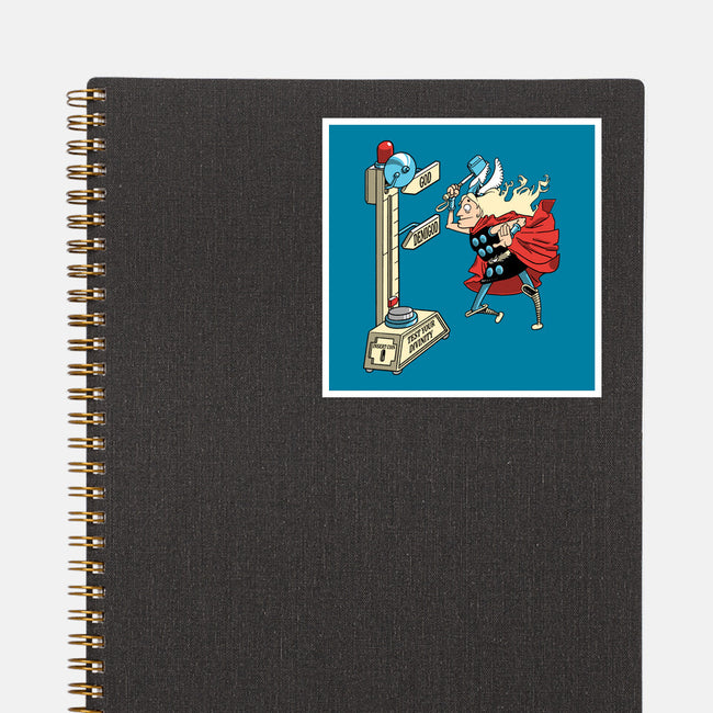 God Or Demigod-None-Glossy-Sticker-imisko