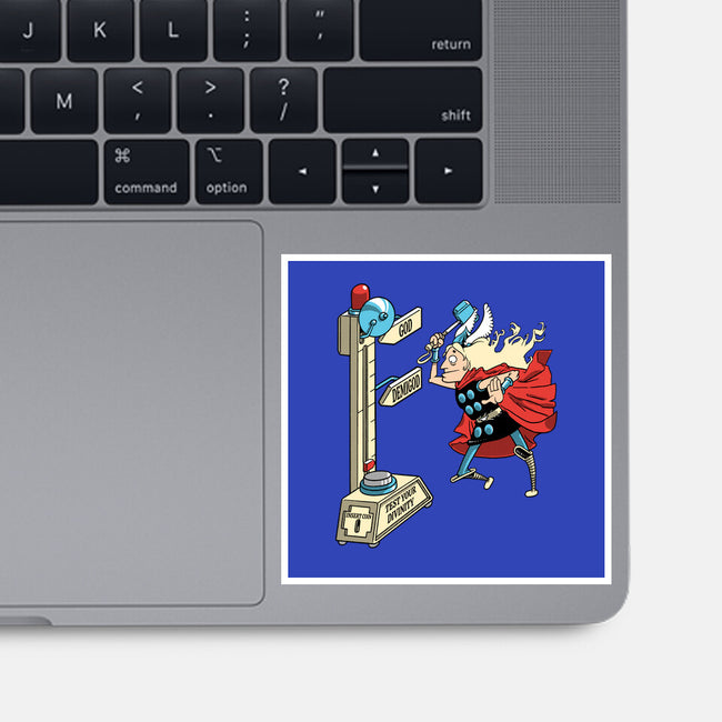 God Or Demigod-None-Glossy-Sticker-imisko