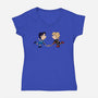 Things Are Heating Up-Womens-V-Neck-Tee-DrawnByBryan