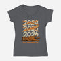 It's Been A Long Year-Womens-V-Neck-Tee-Popnotic