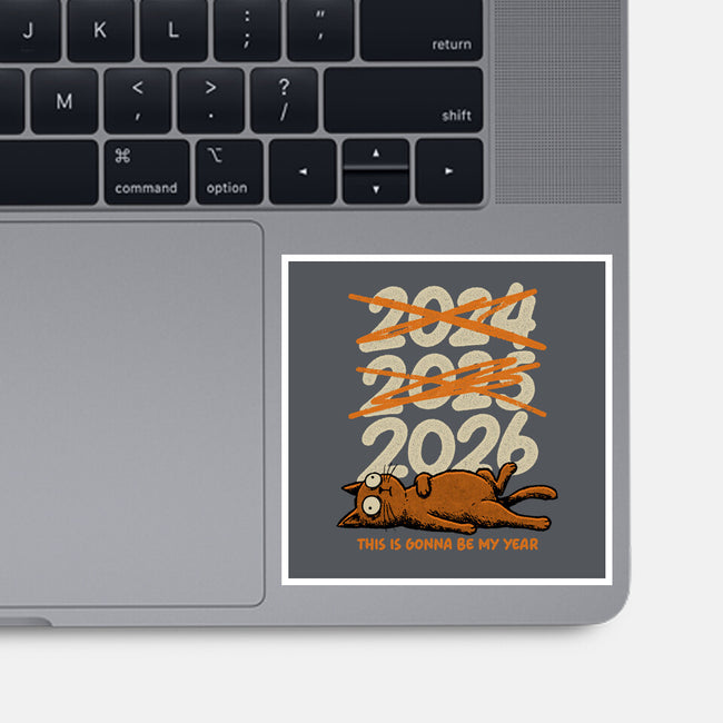 It's Been A Long Year-None-Glossy-Sticker-Popnotic