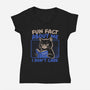 Fun Fact About Me-Womens-V-Neck-Tee-Popnotic