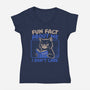 Fun Fact About Me-Womens-V-Neck-Tee-Popnotic