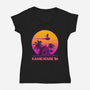 Lame House 86-Womens-V-Neck-Tee-rmatix