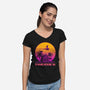 Lame House 86-Womens-V-Neck-Tee-rmatix