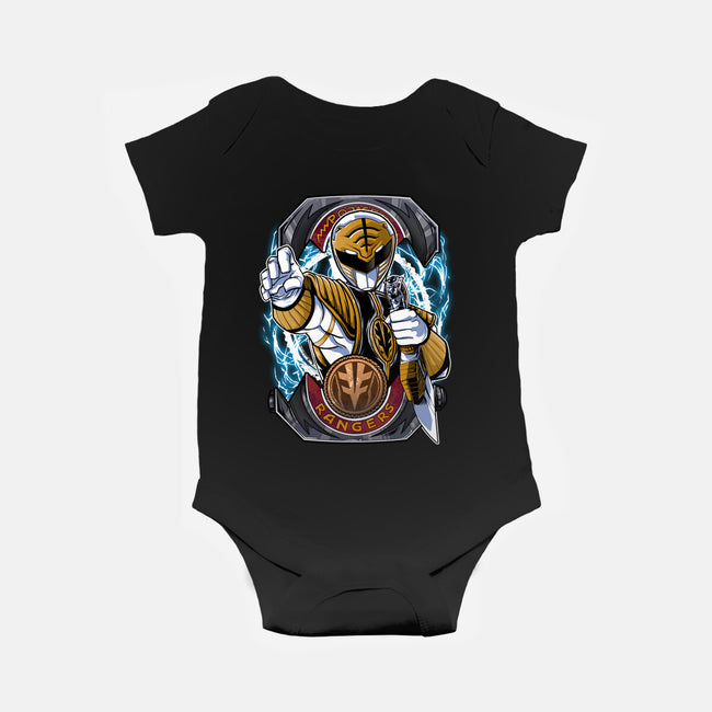 White Tiger Morphin Time-Baby-Basic-Onesie-Diego Oliver