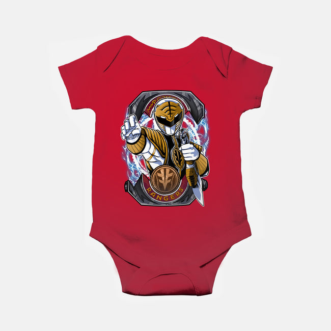 White Tiger Morphin Time-Baby-Basic-Onesie-Diego Oliver