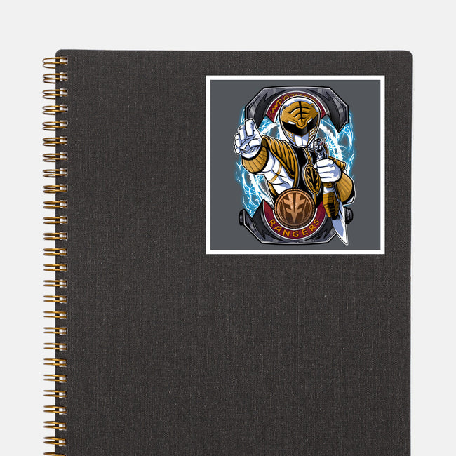 White Tiger Morphin Time-None-Glossy-Sticker-Diego Oliver