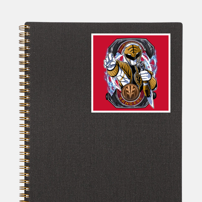 White Tiger Morphin Time-None-Glossy-Sticker-Diego Oliver