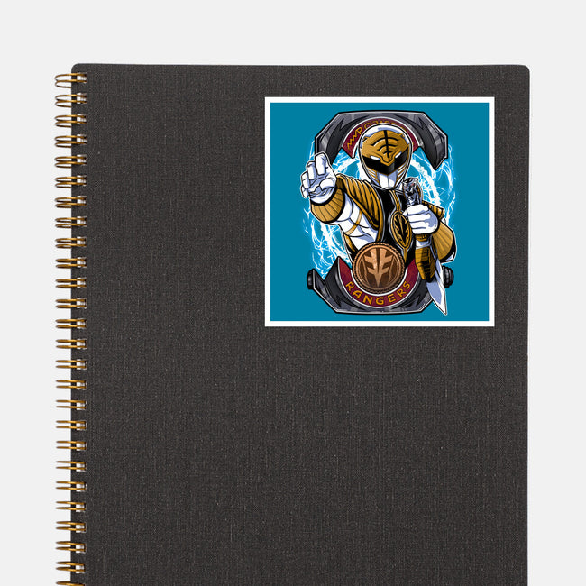 White Tiger Morphin Time-None-Glossy-Sticker-Diego Oliver