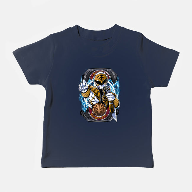 White Tiger Morphin Time-Baby-Basic-Tee-Diego Oliver