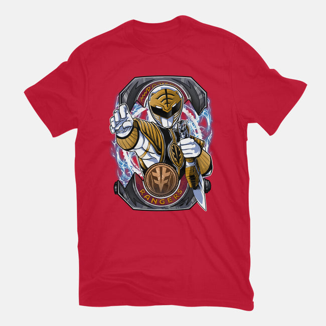 White Tiger Morphin Time-Womens-Fitted-Tee-Diego Oliver