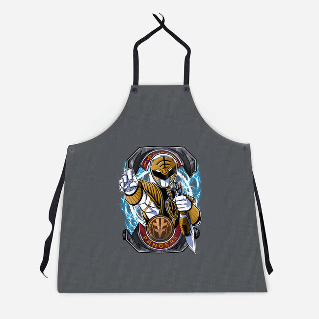 White Tiger Morphin Time-Unisex-Kitchen-Apron-Diego Oliver