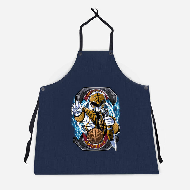White Tiger Morphin Time-Unisex-Kitchen-Apron-Diego Oliver