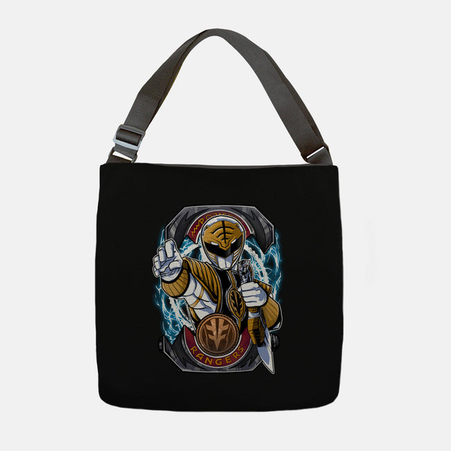White Tiger Morphin Time-None-Adjustable Tote-Bag-Diego Oliver