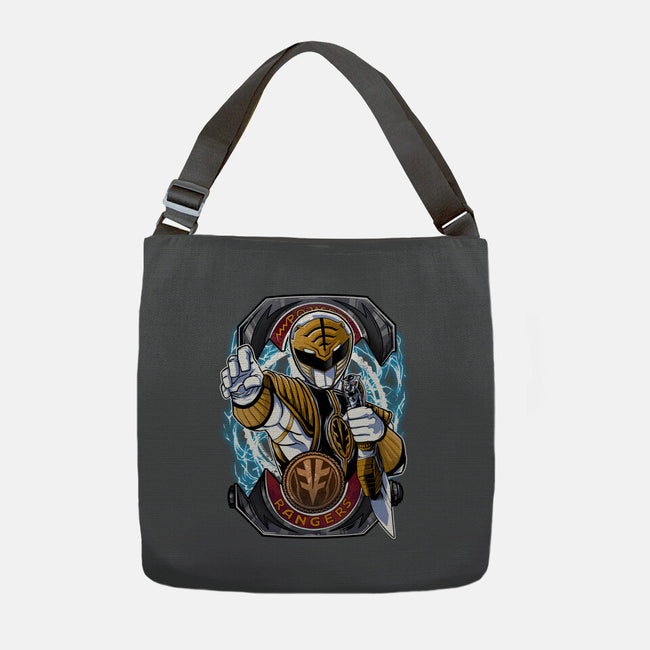 White Tiger Morphin Time-None-Adjustable Tote-Bag-Diego Oliver