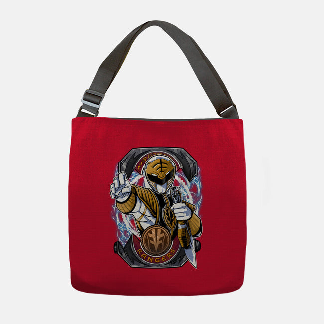 White Tiger Morphin Time-None-Adjustable Tote-Bag-Diego Oliver