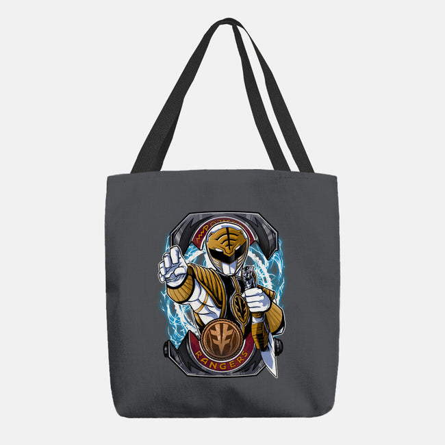 White Tiger Morphin Time-None-Basic Tote-Bag-Diego Oliver