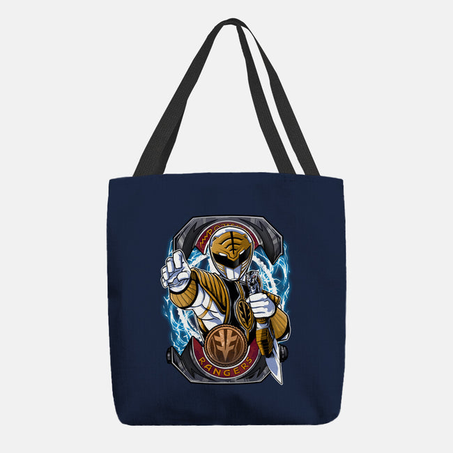 White Tiger Morphin Time-None-Basic Tote-Bag-Diego Oliver