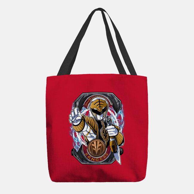 White Tiger Morphin Time-None-Basic Tote-Bag-Diego Oliver