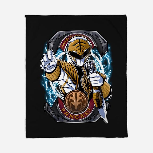 White Tiger Morphin Time-None-Fleece-Blanket-Diego Oliver