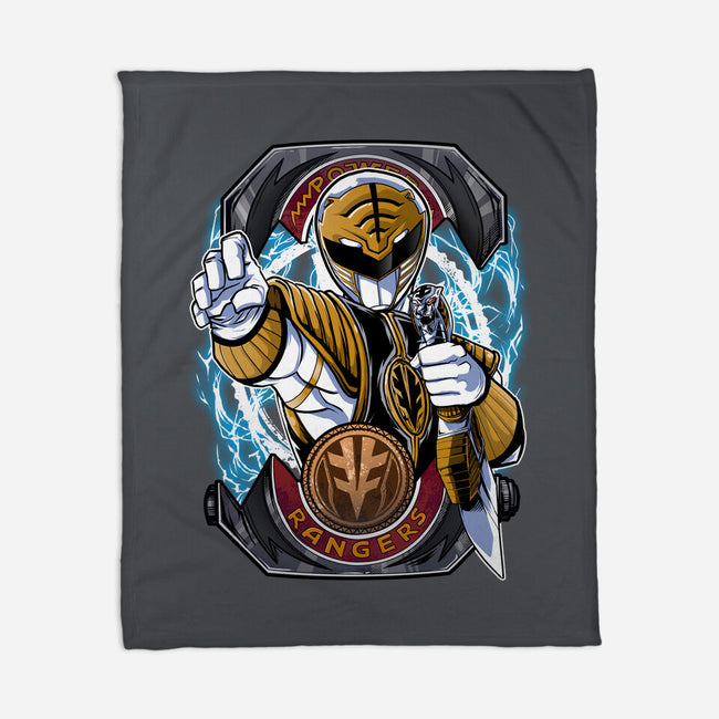 White Tiger Morphin Time-None-Fleece-Blanket-Diego Oliver