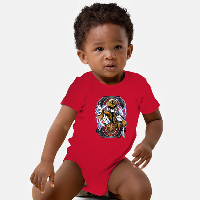 White Tiger Morphin Time-Baby-Basic-Onesie-Diego Oliver
