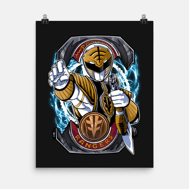 White Tiger Morphin Time-None-Matte-Poster-Diego Oliver