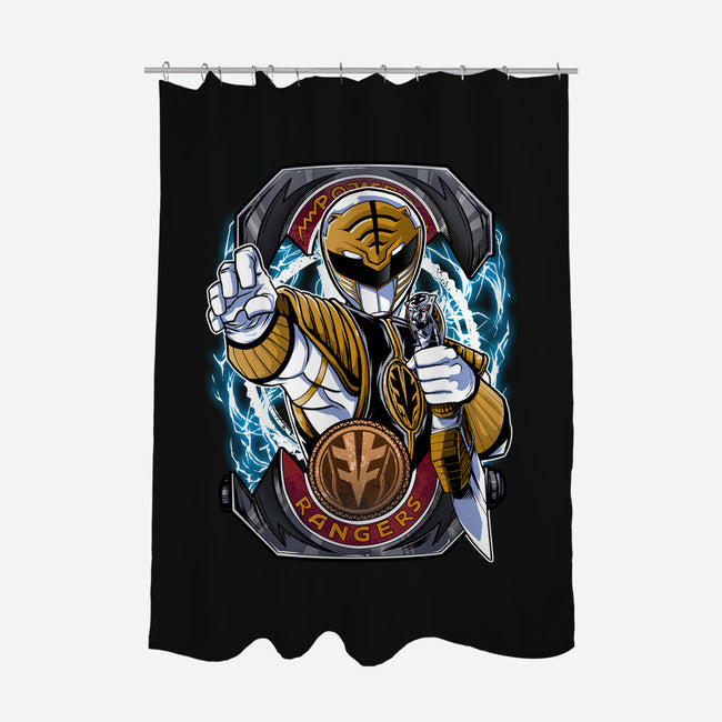 White Tiger Morphin Time-None-Polyester-Shower Curtain-Diego Oliver