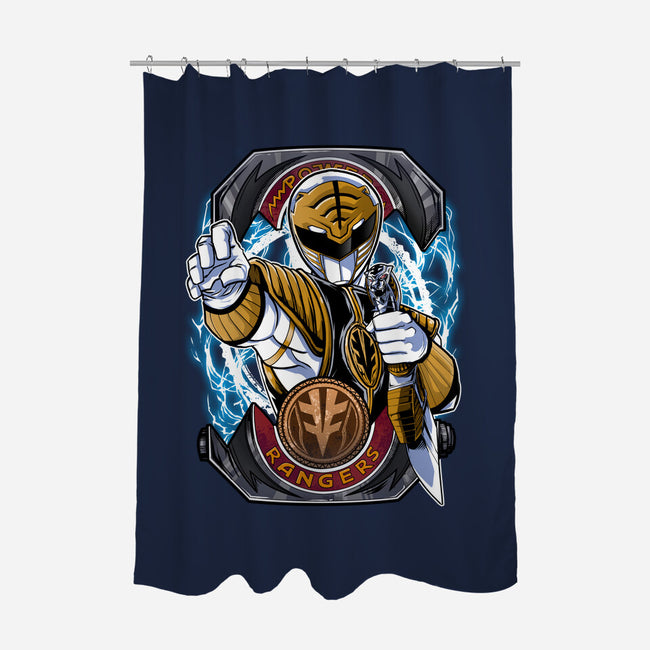 White Tiger Morphin Time-None-Polyester-Shower Curtain-Diego Oliver