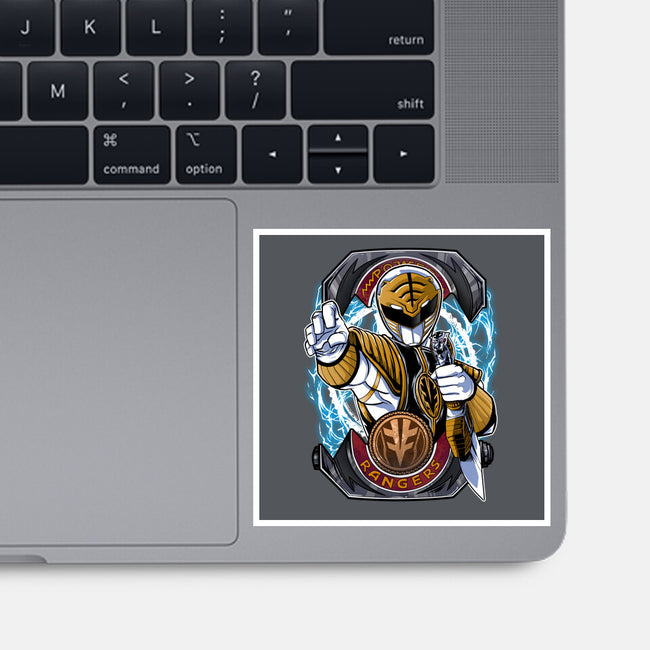 White Tiger Morphin Time-None-Glossy-Sticker-Diego Oliver