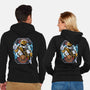 White Tiger Morphin Time-Unisex-Zip-Up-Sweatshirt-Diego Oliver