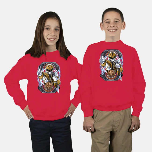 White Tiger Morphin Time-Youth-Crew Neck-Sweatshirt-Diego Oliver