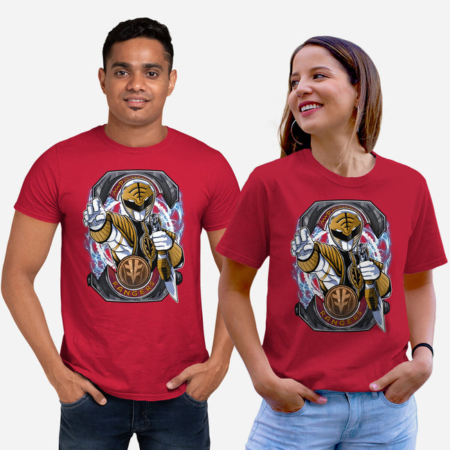 White Tiger Morphin Time-Unisex-Basic-Tee-Diego Oliver