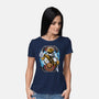 White Tiger Morphin Time-Womens-Basic-Tee-Diego Oliver