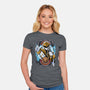 White Tiger Morphin Time-Womens-Fitted-Tee-Diego Oliver