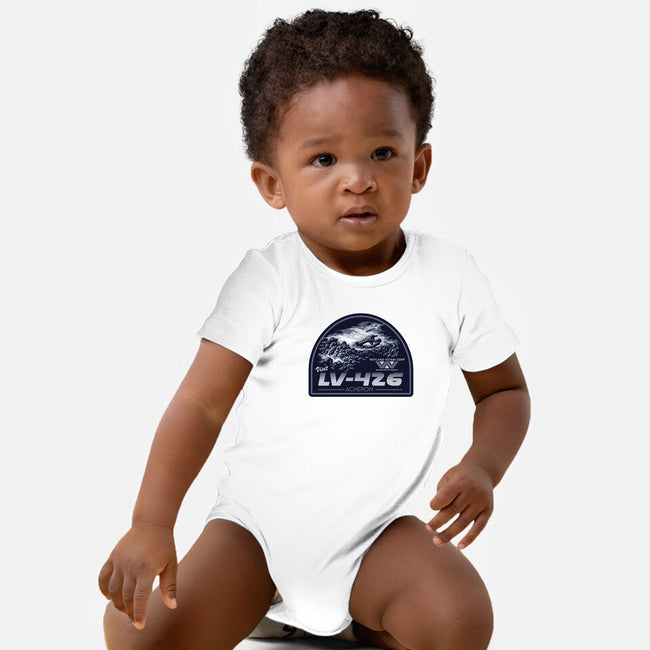 Most Dangerous Moon-Baby-Basic-Onesie-CarloJ1956