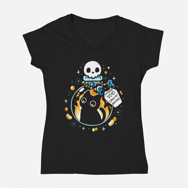 Emergency Void-Womens-V-Neck-Tee-Vallina84