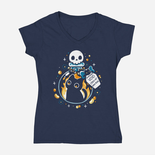 Emergency Void-Womens-V-Neck-Tee-Vallina84