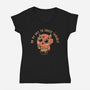 On My Way To Cause Trouble-Womens-V-Neck-Tee-koalastudio
