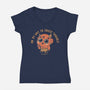 On My Way To Cause Trouble-Womens-V-Neck-Tee-koalastudio
