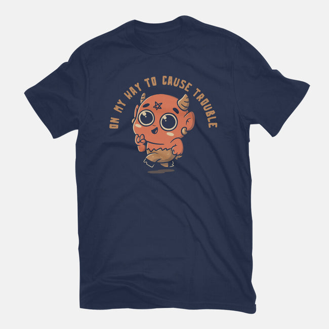 On My Way To Cause Trouble-Mens-Basic-Tee-koalastudio