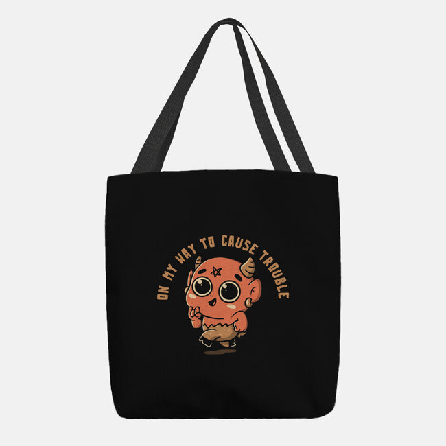 On My Way To Cause Trouble-None-Basic Tote-Bag-koalastudio