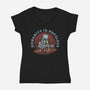 Humanity Is Hopeless-Womens-V-Neck-Tee-glitchygorilla