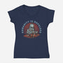 Humanity Is Hopeless-Womens-V-Neck-Tee-glitchygorilla